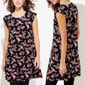 Ann Taylor Loft NEW Floral Swing Dress Sz Med Tall MT